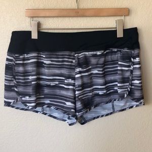 Nike black and white Nike Rival 3” running shorts